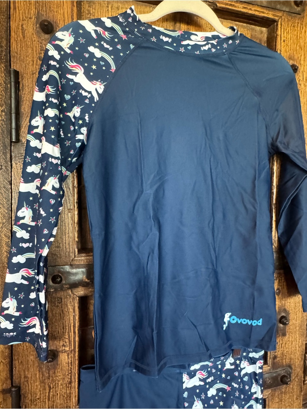 Navy Unicorn Rash Guard Set - Picture 2 of 8